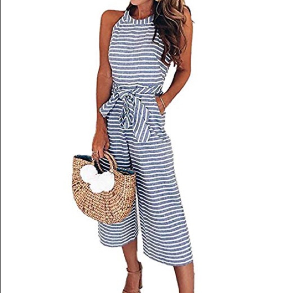 Striped Jumpsuit